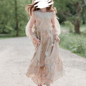 Joyfolie Gold Starry Kids Formal Dress